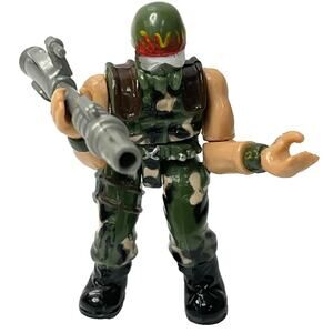 Chap Mei Military Soldiers Tactical Force 4 Men Figures w/ 3 Weapons Set